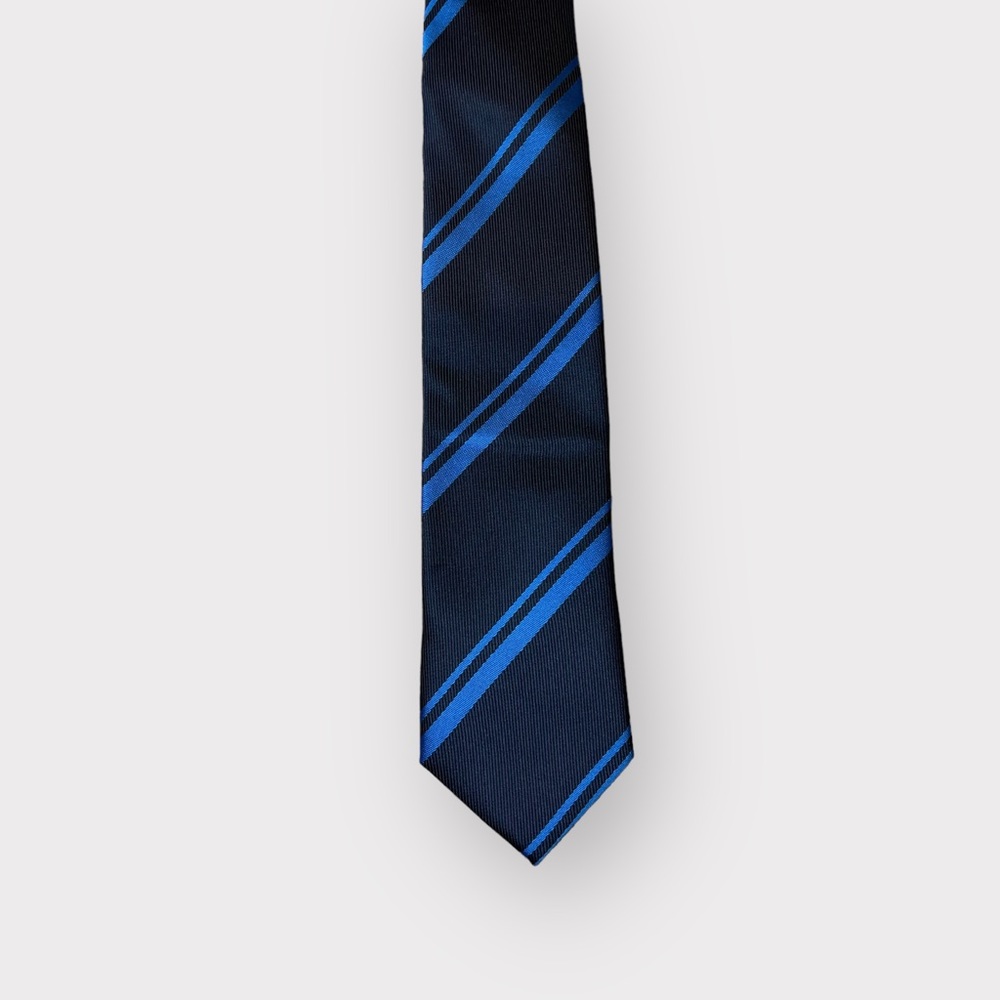 Sovereign Code Blue Stripe Skinny Tie